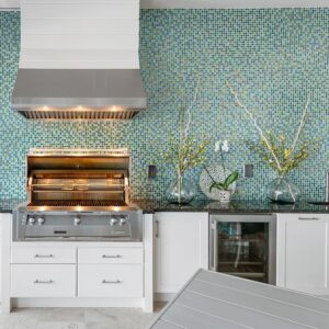 naturkast white outdoor kitchen designer custom hood